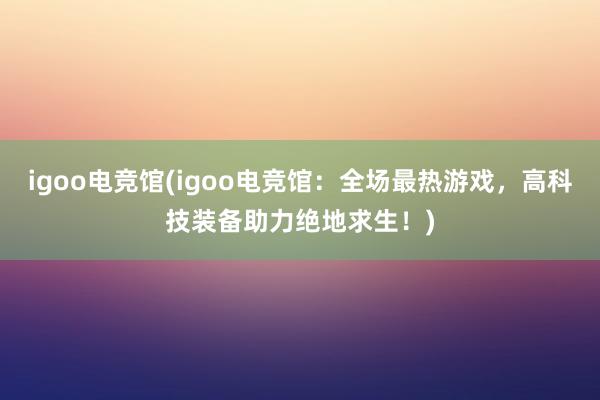 igoo电竞馆(igoo电竞馆：全场最热游戏，高科技装备助力绝地求生！)