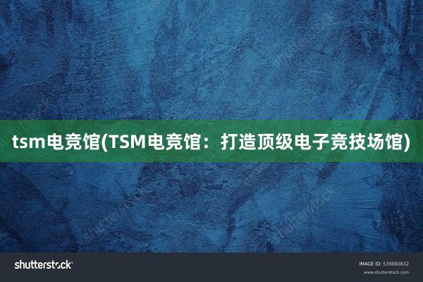 tsm电竞馆(TSM电竞馆：打造顶级电子竞技场馆)