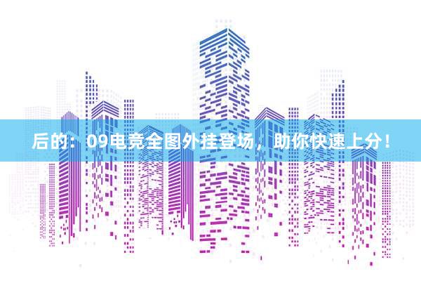 后的：09电竞全图外挂登场，助你快速上分！