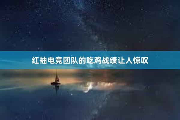 红袖电竞团队的吃鸡战绩让人惊叹