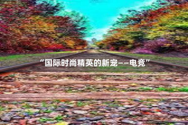 “国际时尚精英的新宠——电竞”