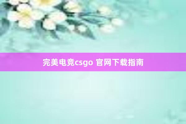 完美电竞csgo 官网下载指南