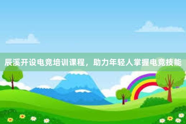 辰溪开设电竞培训课程，助力年轻人掌握电竞技能